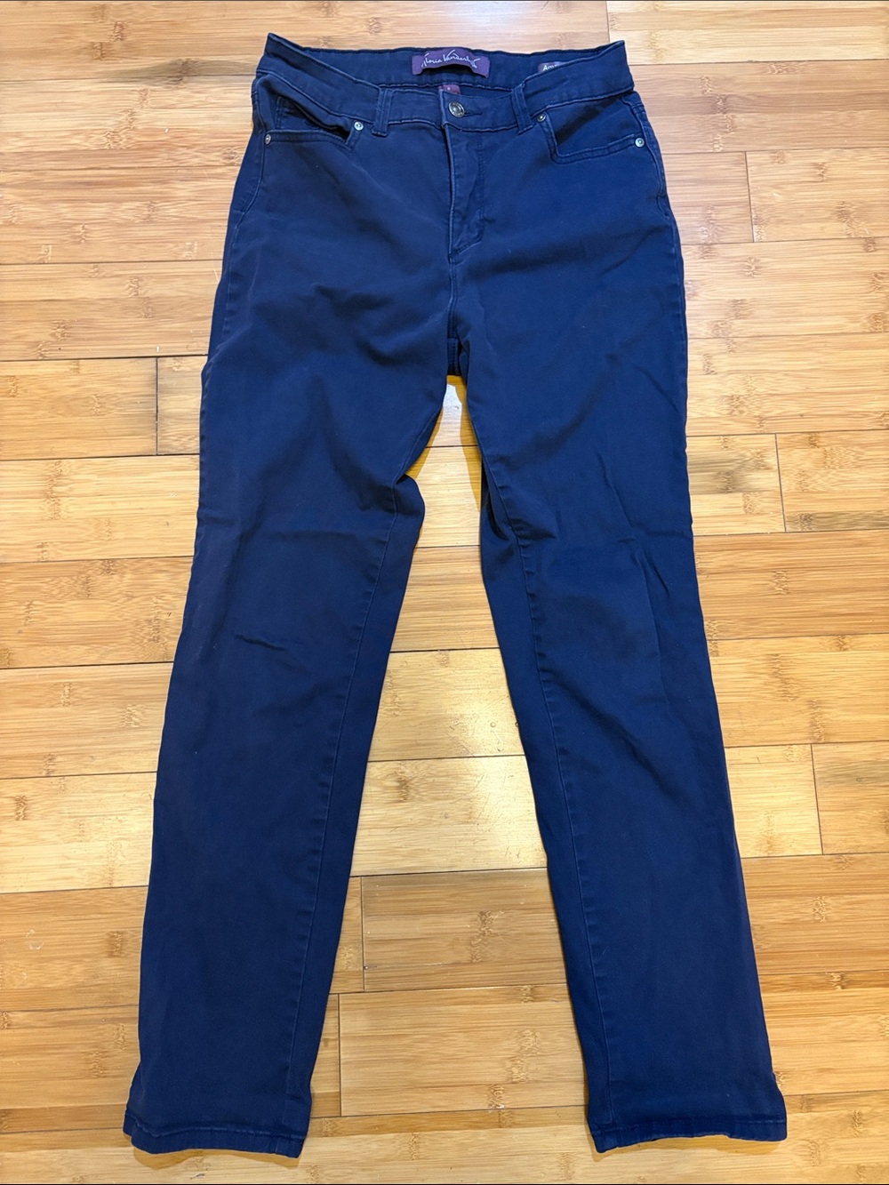 Gloria Vanderbilt Amanda 2.0 Slim Leg Navy Pants